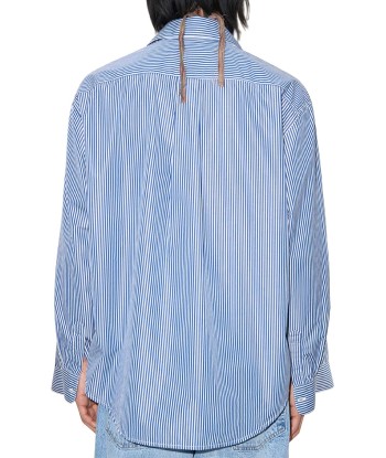 OUR LEGACY - COCO 70S SHIRT BLUE MID MGMT STRIPE 2023