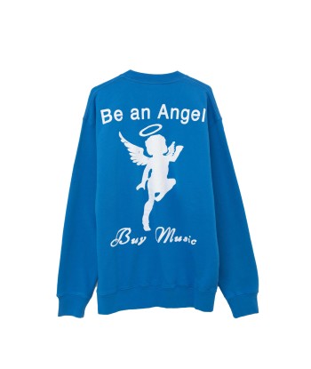 PUBLIC POSSESSION - BE AN ANGEL BUY MUSIC CREWNECK AZUR BLUE Le MVP de beaucoup