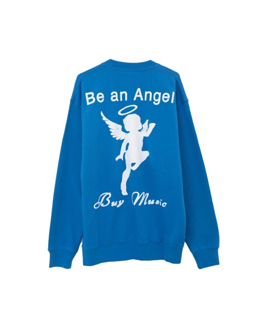 PUBLIC POSSESSION - BE AN ANGEL BUY MUSIC CREWNECK AZUR BLUE Le MVP de beaucoup