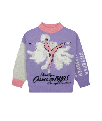 KIDSUPER - FUNNY BUSINESS SWEATER PURPLE En savoir plus