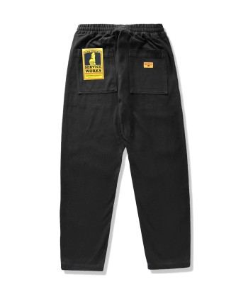 SERVICE WORKS - MOLESKIN CHEF PANTS BLACK plus qu'un jeu 