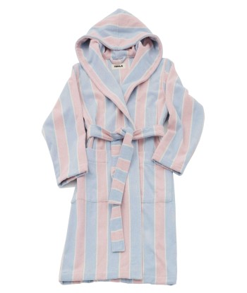 TEKLA - HOODED BATHROBE PASTEL STRIPES Fin de série