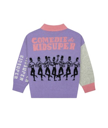 KIDSUPER - FUNNY BUSINESS SWEATER PURPLE En savoir plus