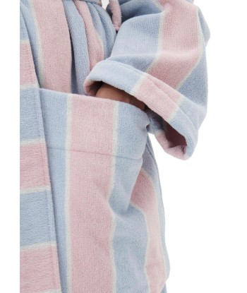 TEKLA - HOODED BATHROBE PASTEL STRIPES Fin de série