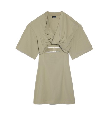 JACQUEMUS - LA ROBE T-SHIRT BAHIA LIGHT KHAKI de technologie