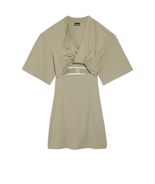 JACQUEMUS - LA ROBE T-SHIRT BAHIA LIGHT KHAKI de technologie