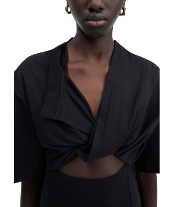 JACQUEMUS - LA ROBE T-SHIRT BAHIA BLACK livraison et retour toujours gratuits